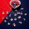 480PCS+ Patriotic Beads Charms for Jewelry Making Enamel 4th of July American Flag Star Charms Independence Day Loose Beads for DIY Necklace Earring Bracelet Making Holiday Decorations